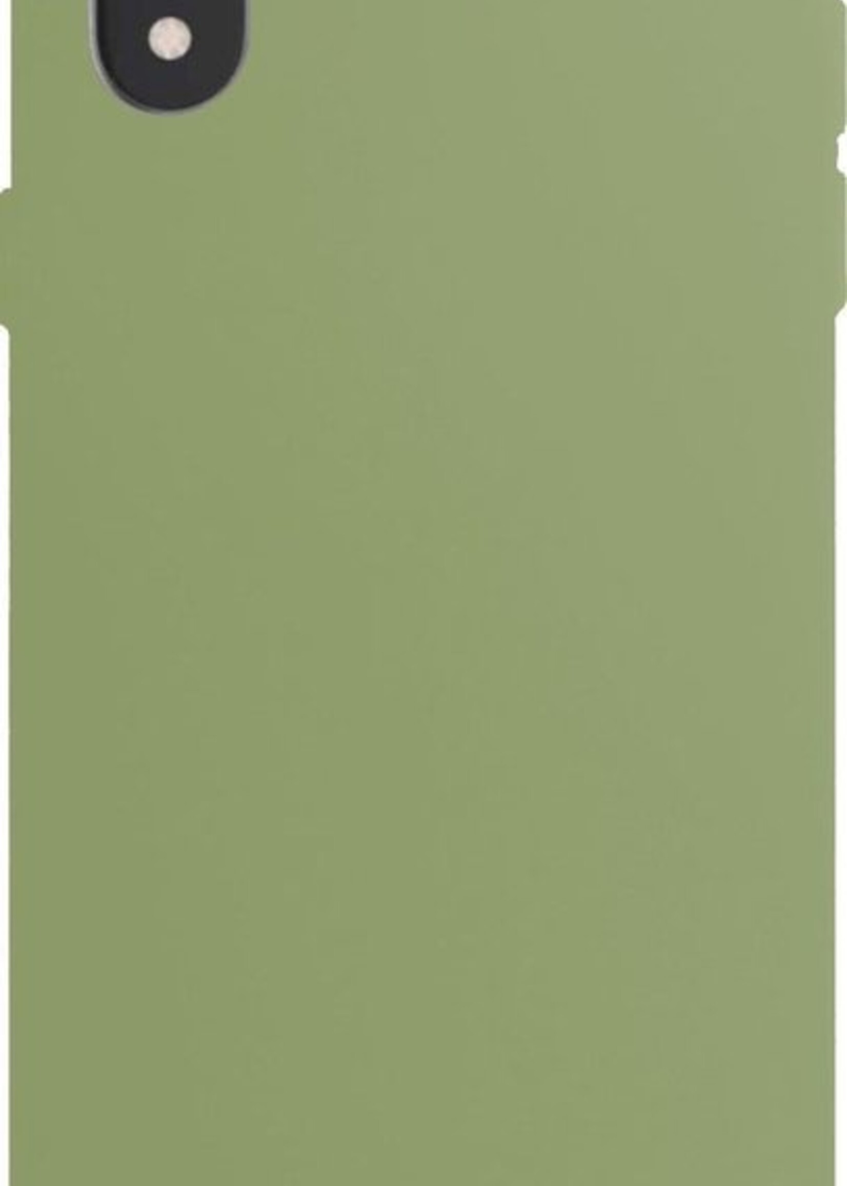 LUQ Hoesje Geschikt voor iPhone XR Hoesje Siliconen Case - Hoes Geschikt voor iPhone XR Hoes Siliconen - Groen - 2 Stuks