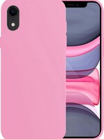 LUQ LUQ iPhone XR Hoesje Siliconen - Roze
