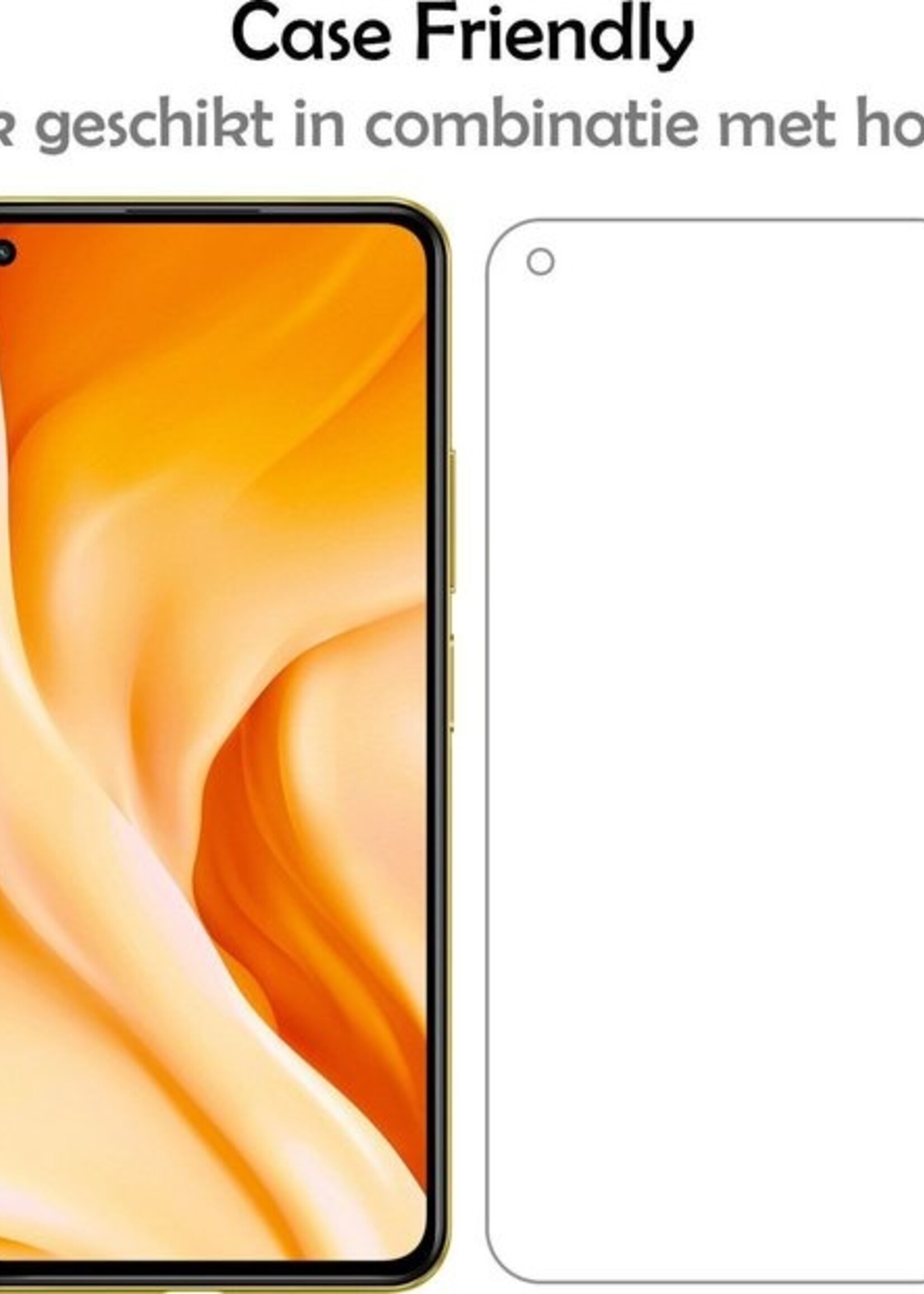 LUQ Screenprotector Geschikt voor Xiaomi Mi 11 Lite Screenprotector Beschermglas Gehard Glas - Screenprotector Geschikt voor Xiaomi Mi 11 Lite Screenprotector Glas