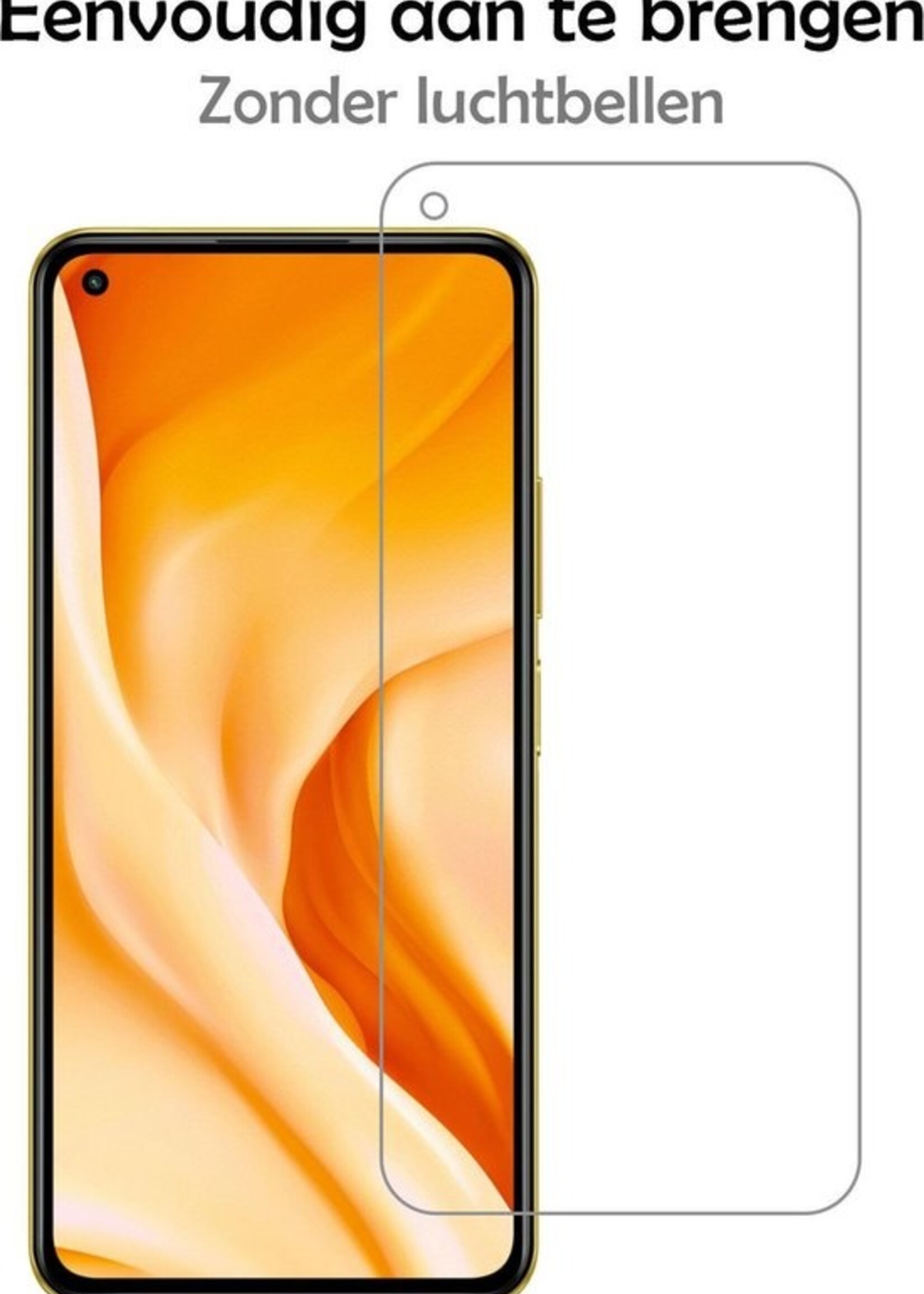 LUQ Screenprotector Geschikt voor Xiaomi Mi 11 Lite Screenprotector Beschermglas Gehard Glas - Screenprotector Geschikt voor Xiaomi Mi 11 Lite Screenprotector Glas
