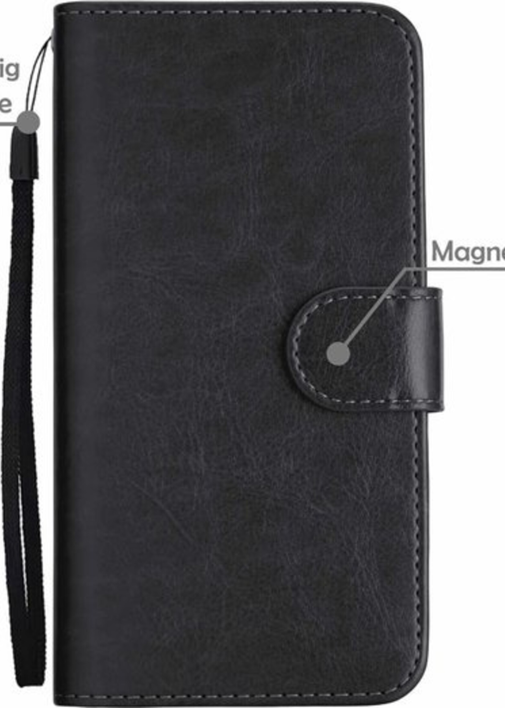 LUQ Hoesje Geschikt voor iPhone 12 Pro Hoesje Case Uitneembare Bookcase 2-in-1 Hoes Met Screenprotector - Hoes Geschikt voor iPhone 12 Pro Hoes Wallet Case Met Pasjeshouder Hoesje - Zwart