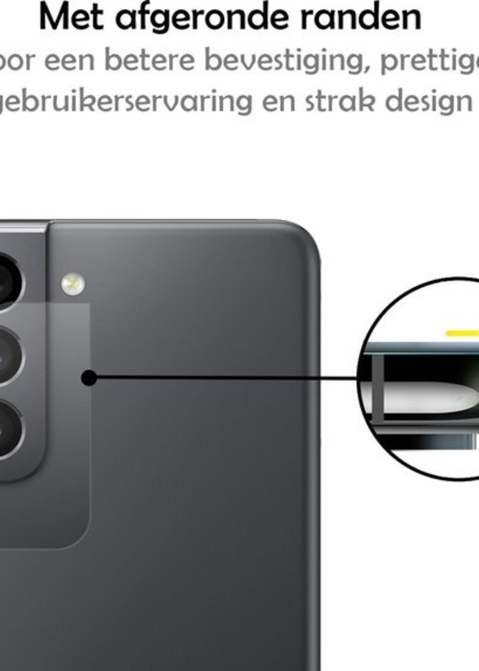 LUQ Screenprotector Geschikt voor Samsung S21 Plus Camera Screenprotector Tempered Glass - Screenprotector Geschikt voor Samsung Galaxy S21 Plus Screenprotector Camera Screenprotector - 3 Stuks