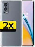 LUQ LUQ OnePlus Nord 2 Hoesje Siliconen Transparant - 2 PACK