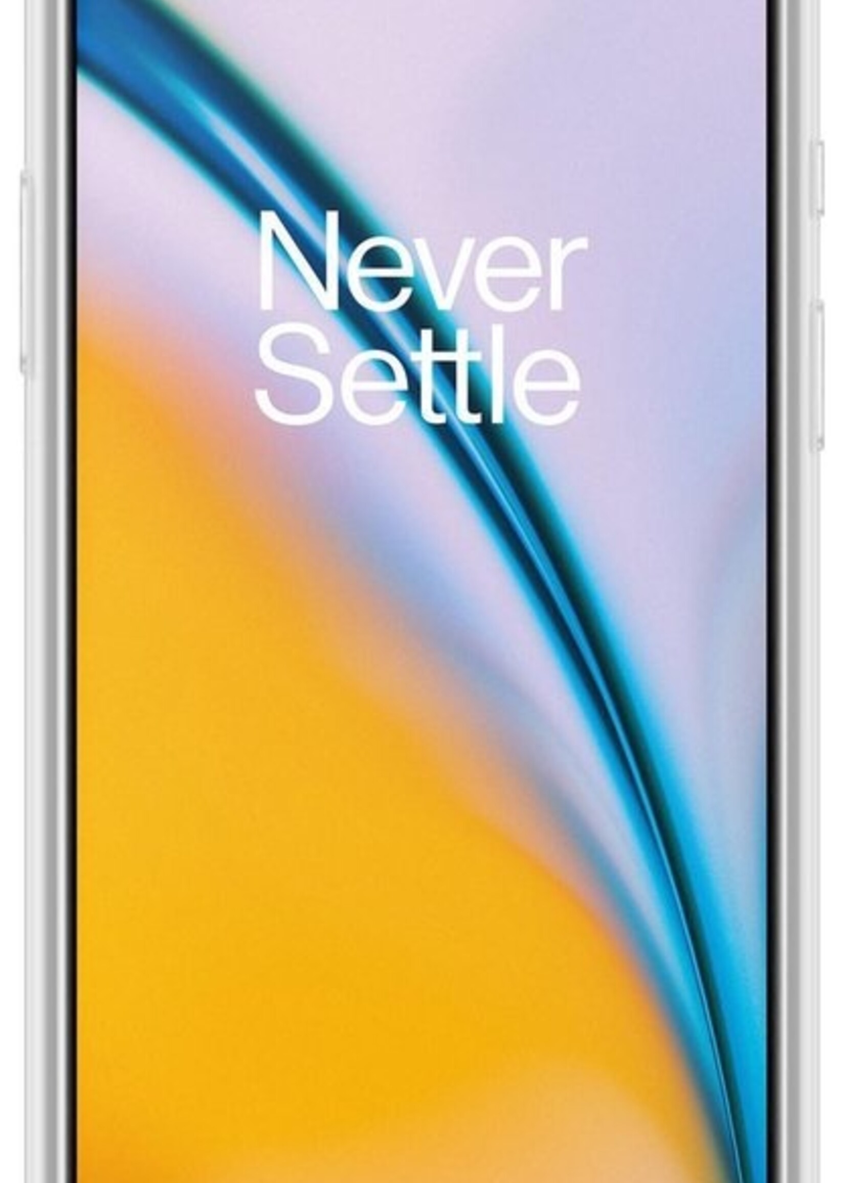 LUQ Hoesje Geschikt voor OnePlus Nord 2 Hoesje Shockproof Case Siliconen Met Screenprotector - Hoes Geschikt voor OnePlus Nord 2 Hoes Cover Siliconen - Transparant