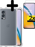 LUQ LUQ OnePlus Nord 2 Hoesje Shockproof + 2x Screenprotector