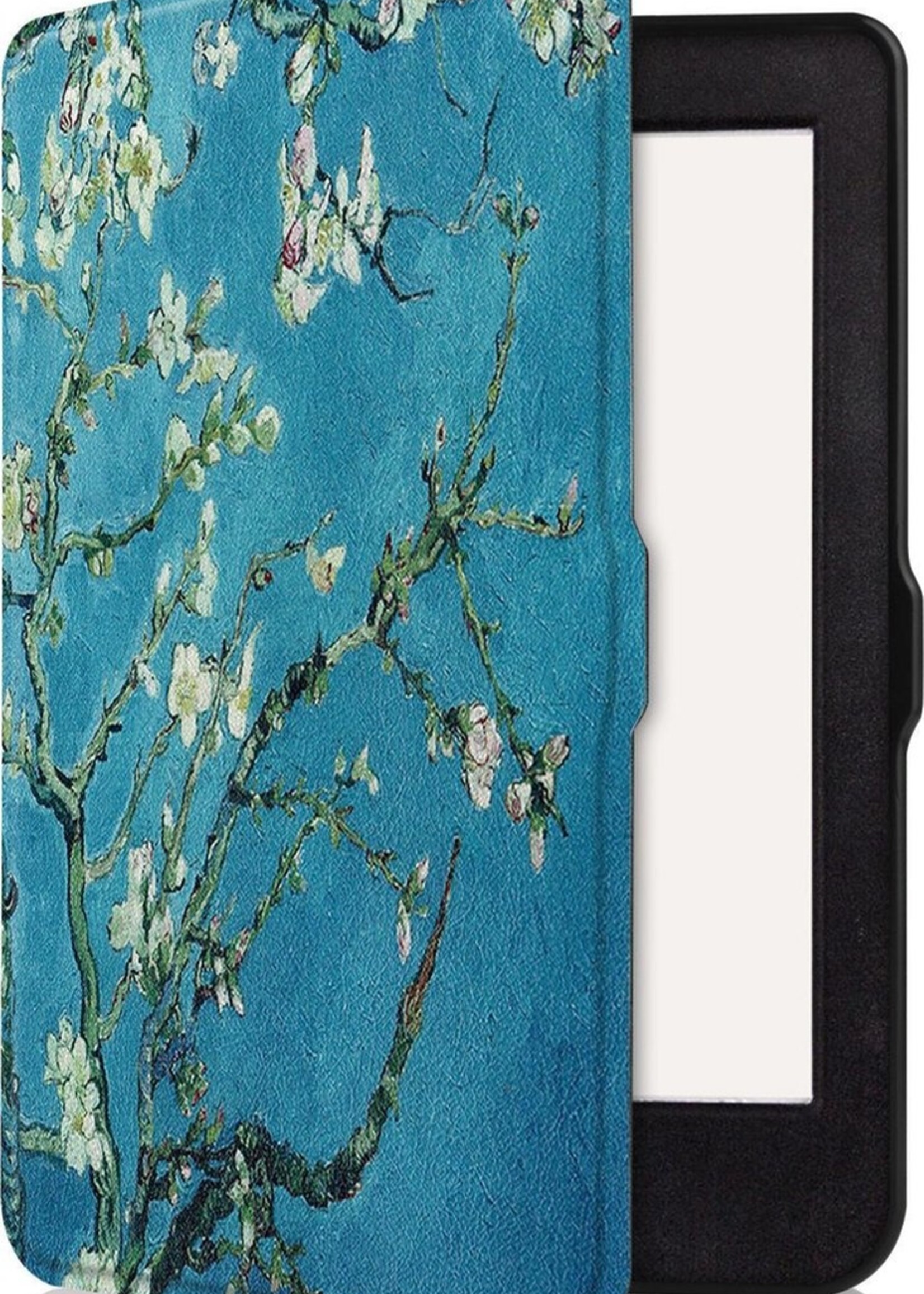 LUQ Hoesje Geschikt voor Kobo Nia Hoes Bescherm Hoesje Case Luxe Sleep Cover - Bloesem