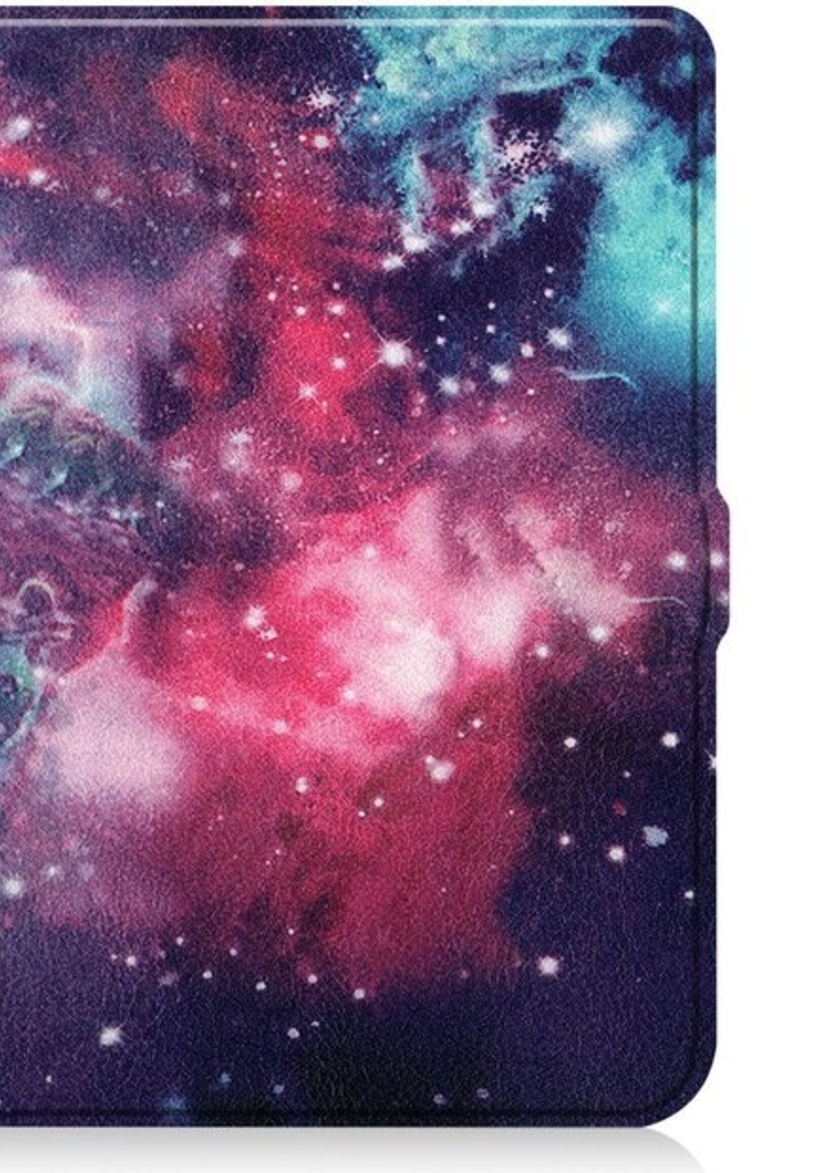 LUQ Hoesje Geschikt voor Kobo Nia Hoes Bescherm Hoesje Case Luxe Sleep Cover - Galaxy