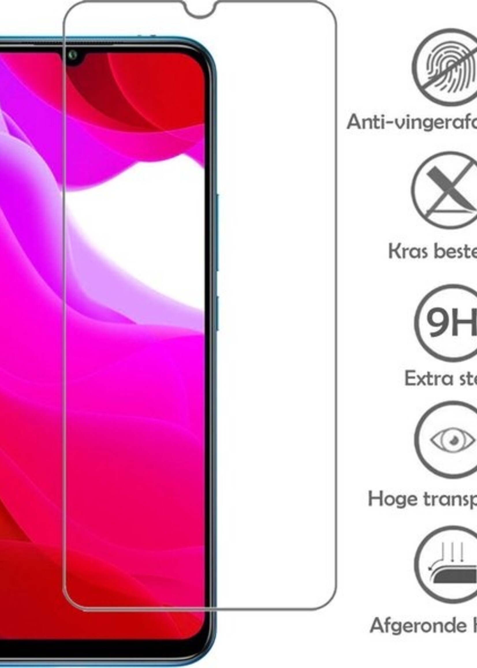 LUQ Screenprotector Geschikt voor Xiaomi Mi 10 Lite Screenprotector Beschermglas Gehard Glas - Screenprotector Geschikt voor Xiaomi Mi 10 Lite Screenprotector Glas