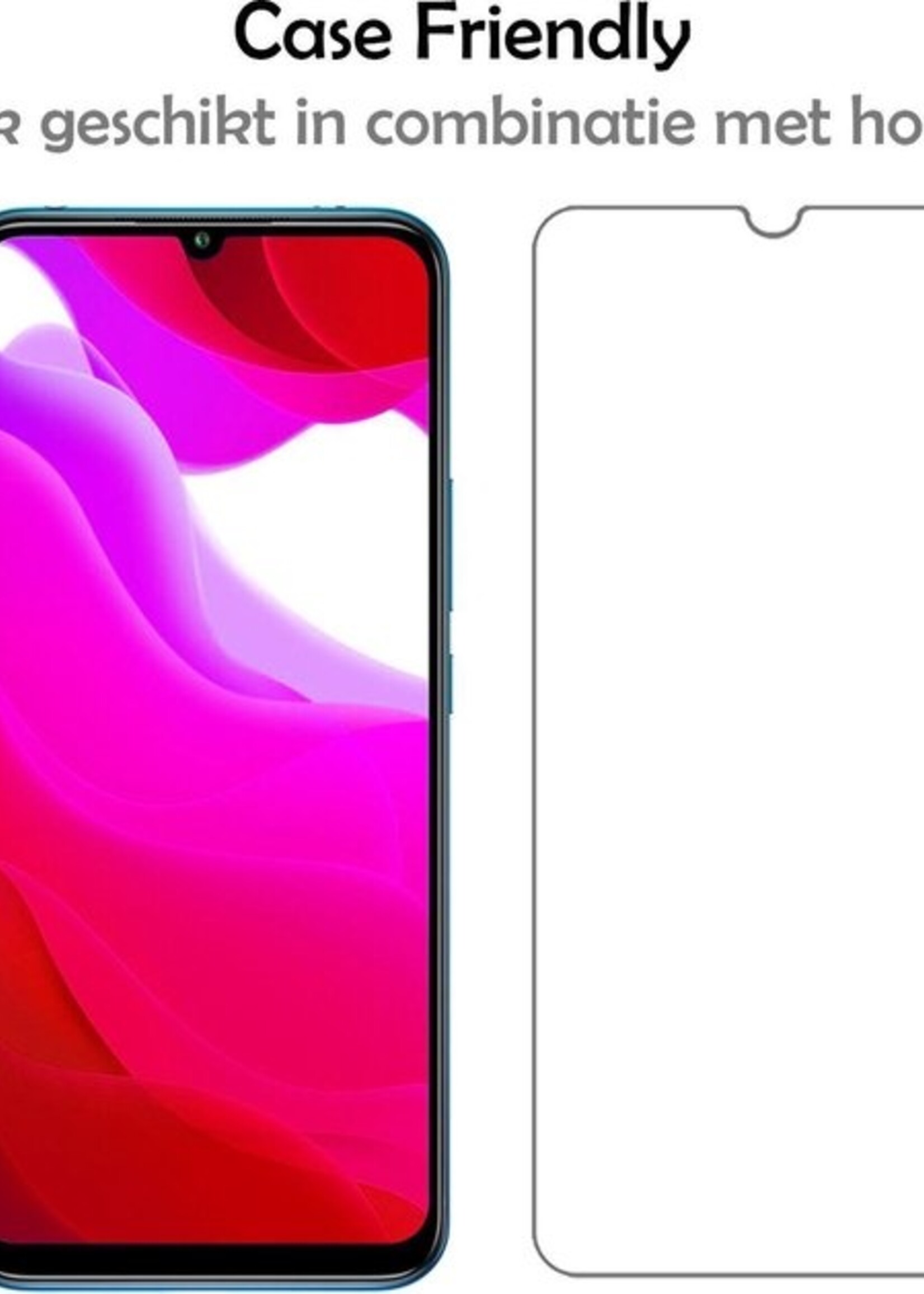 LUQ Screenprotector Geschikt voor Xiaomi Mi 10 Lite Screenprotector Beschermglas Gehard Glas - Screenprotector Geschikt voor Xiaomi Mi 10 Lite Screenprotector Glas