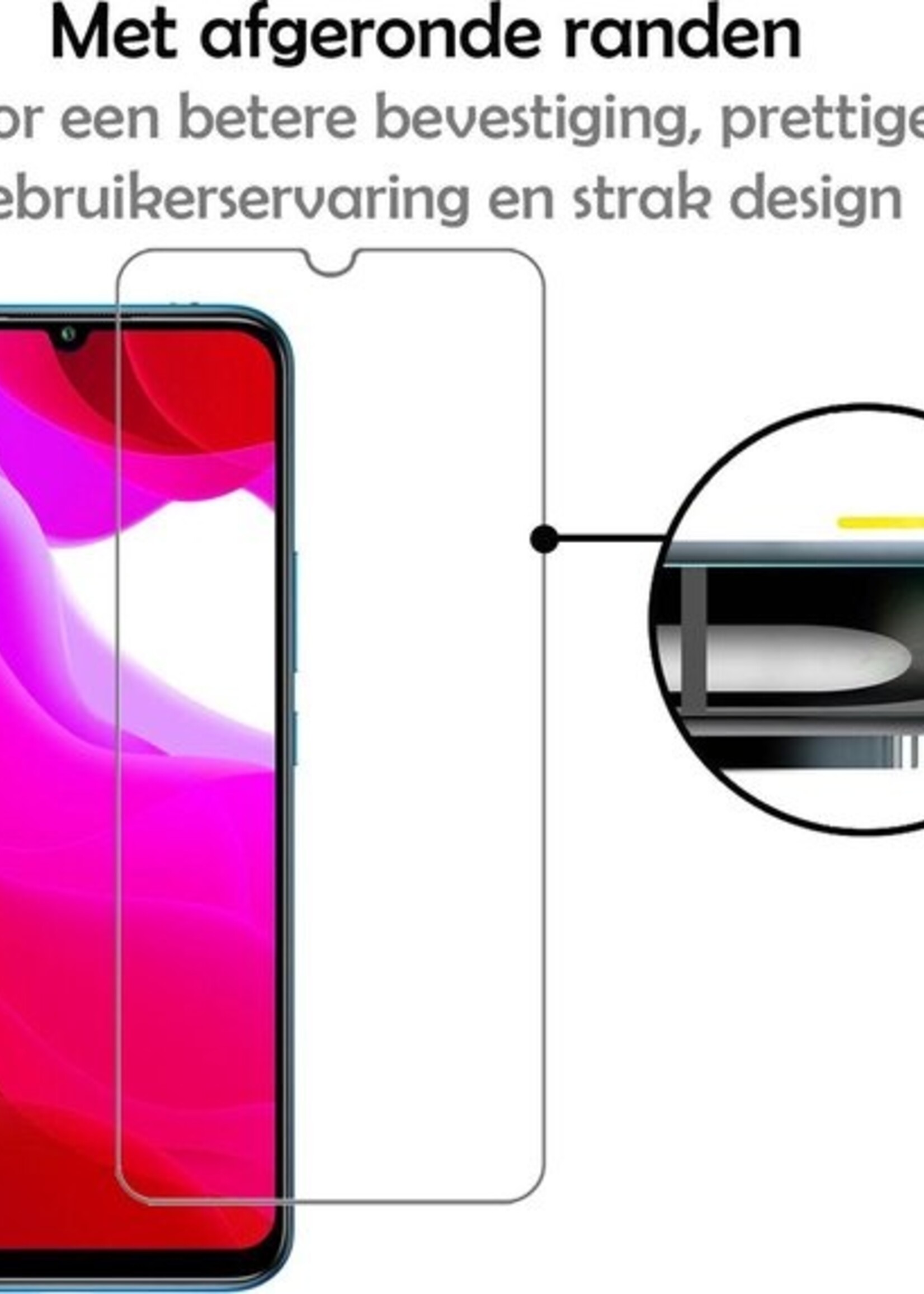 LUQ Screenprotector Geschikt voor Xiaomi Mi 10 Lite Screenprotector Beschermglas Gehard Glas - Screenprotector Geschikt voor Xiaomi Mi 10 Lite Screenprotector Glas - 2 Stuks