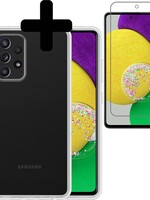 LUQ LUQ Samsung Galaxy A52s hoesje siliconen transparant + screenprotector