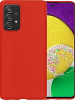 LUQ LUQ Samsung Galaxy A52s hoesje siliconen - Rood