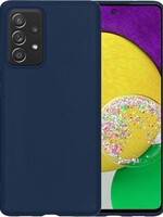 LUQ LUQ Samsung Galaxy A52s hoesje siliconen - Donkerblauw
