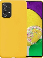 LUQ LUQ Samsung Galaxy A52s hoesje siliconen - Geel