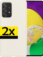 LUQ 2 PACK - LUQ Samsung Galaxy A52s hoesje siliconen - Wit