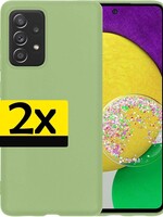 LUQ 2 PACK - LUQ Samsung Galaxy A52s hoesje siliconen - Groen
