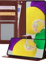 LUQ LUQ Samsung Galaxy A52s Hoesje Bookcase - Bruin