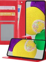 LUQ LUQ Samsung Galaxy A52s Hoesje Bookcase - Rood