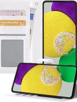 LUQ LUQ Samsung Galaxy A52s Hoesje Bookcase - Wit