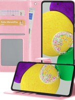 LUQ LUQ Samsung Galaxy A52s Hoesje Bookcase - Lichtroze