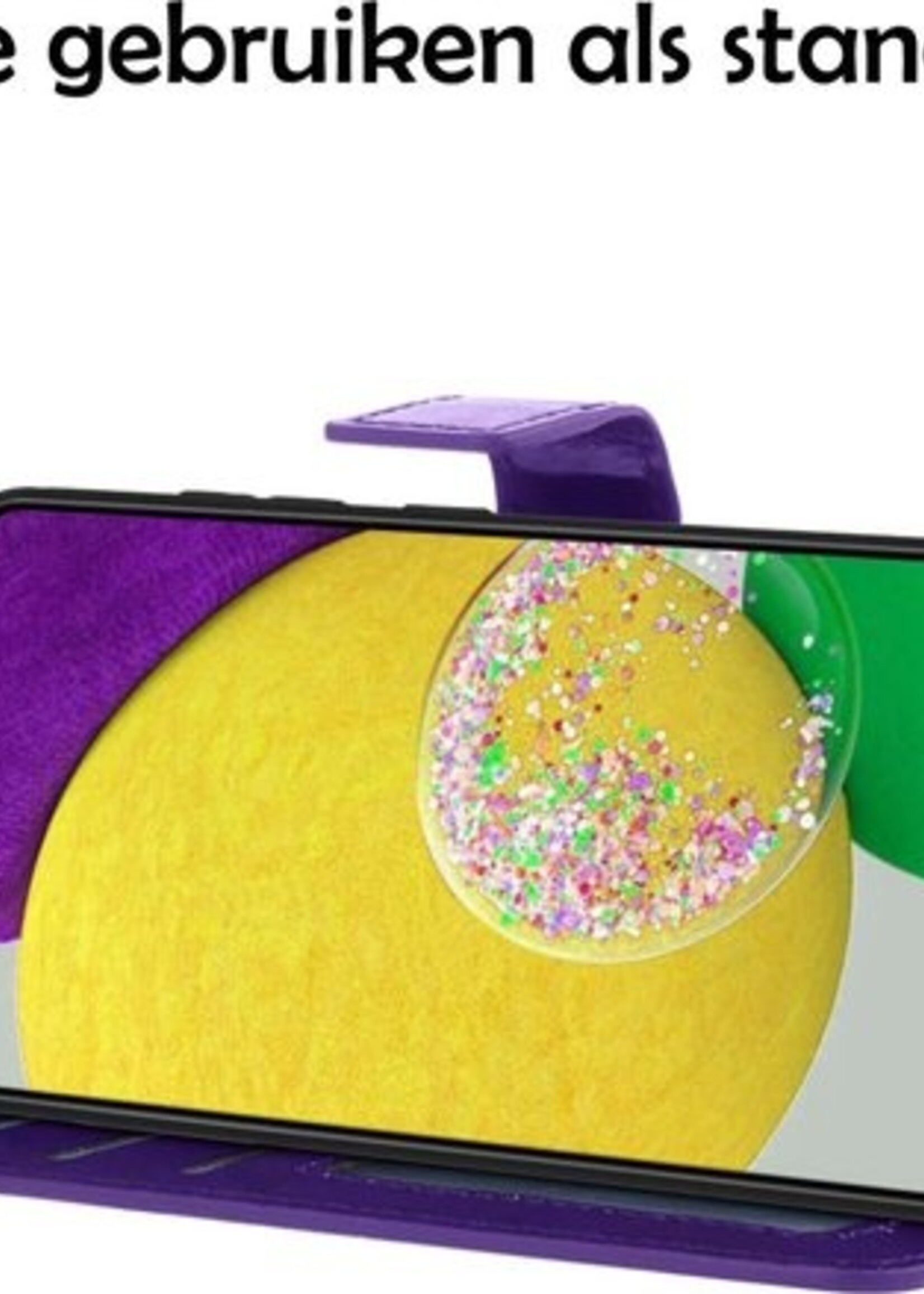 LUQ Hoesje Geschikt voor Samsung A52s Hoesje Book Case Hoes Wallet Cover - Hoes Geschikt voor Samsung Galaxy A52s 5G Hoesje Bookcase Hoes - Paars