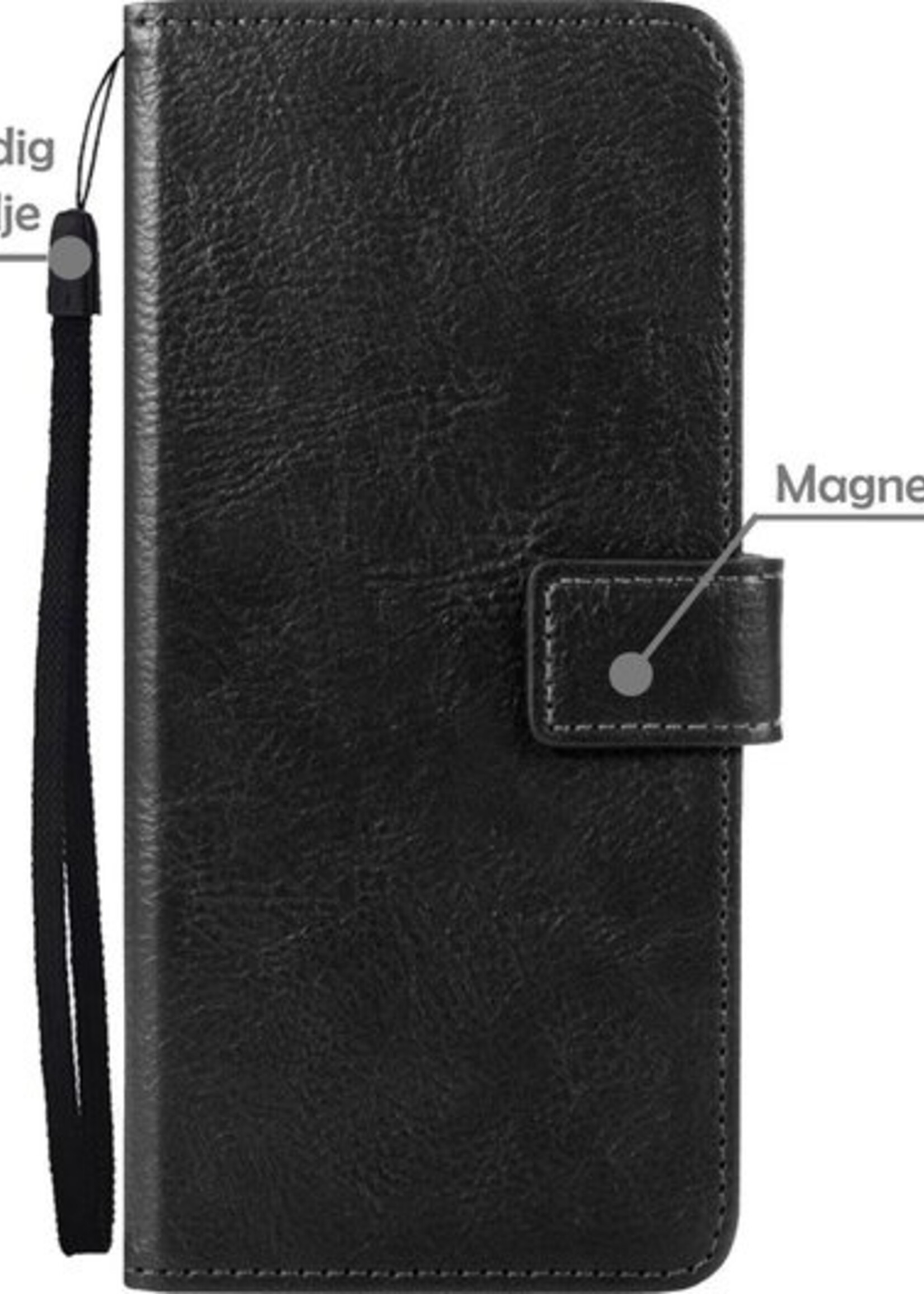 LUQ Hoesje Geschikt voor Samsung A52s Hoesje Book Case Hoes Wallet Cover Met 2x Screenprotector - Hoes Geschikt voor Samsung Galaxy A52s 5G Hoesje Bookcase Hoes - Zwart