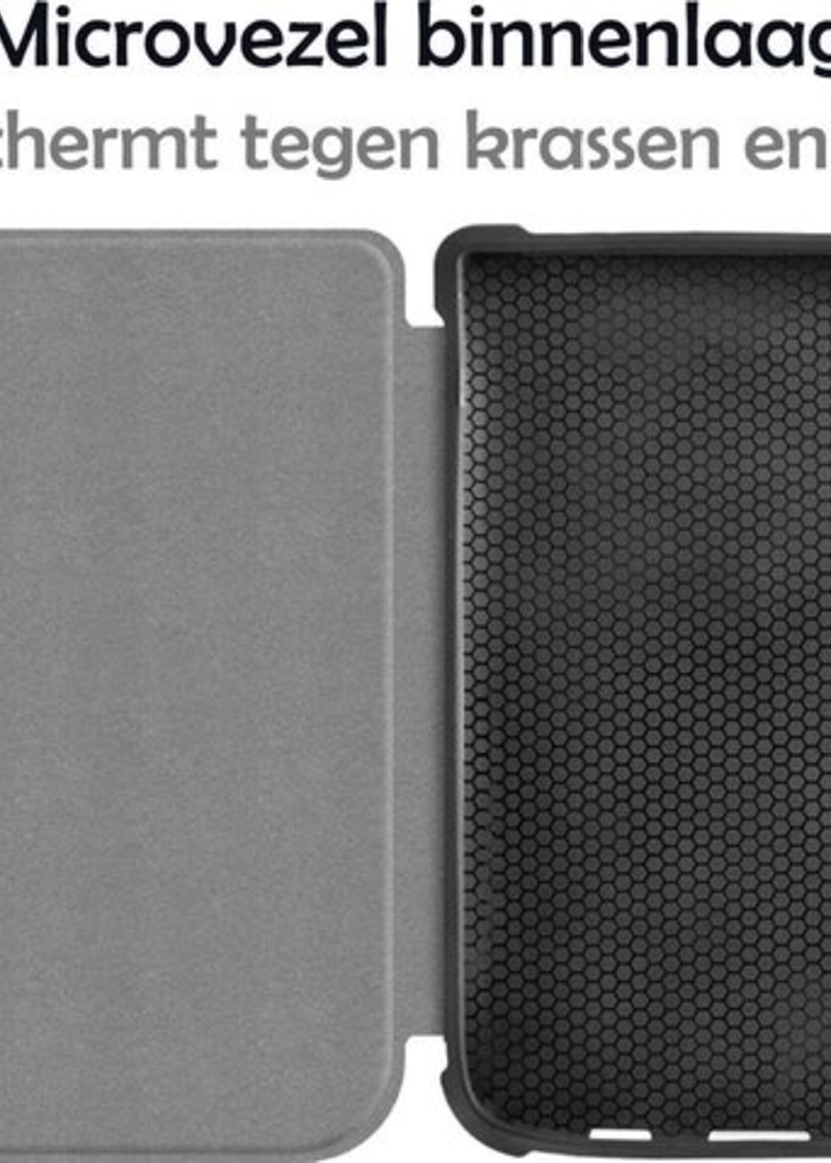 LUQ Hoesje Geschikt voor Pocketbook Touch HD 3 Hoes Bescherm Hoesje Case Luxe Sleep Cover - Donkerblauw