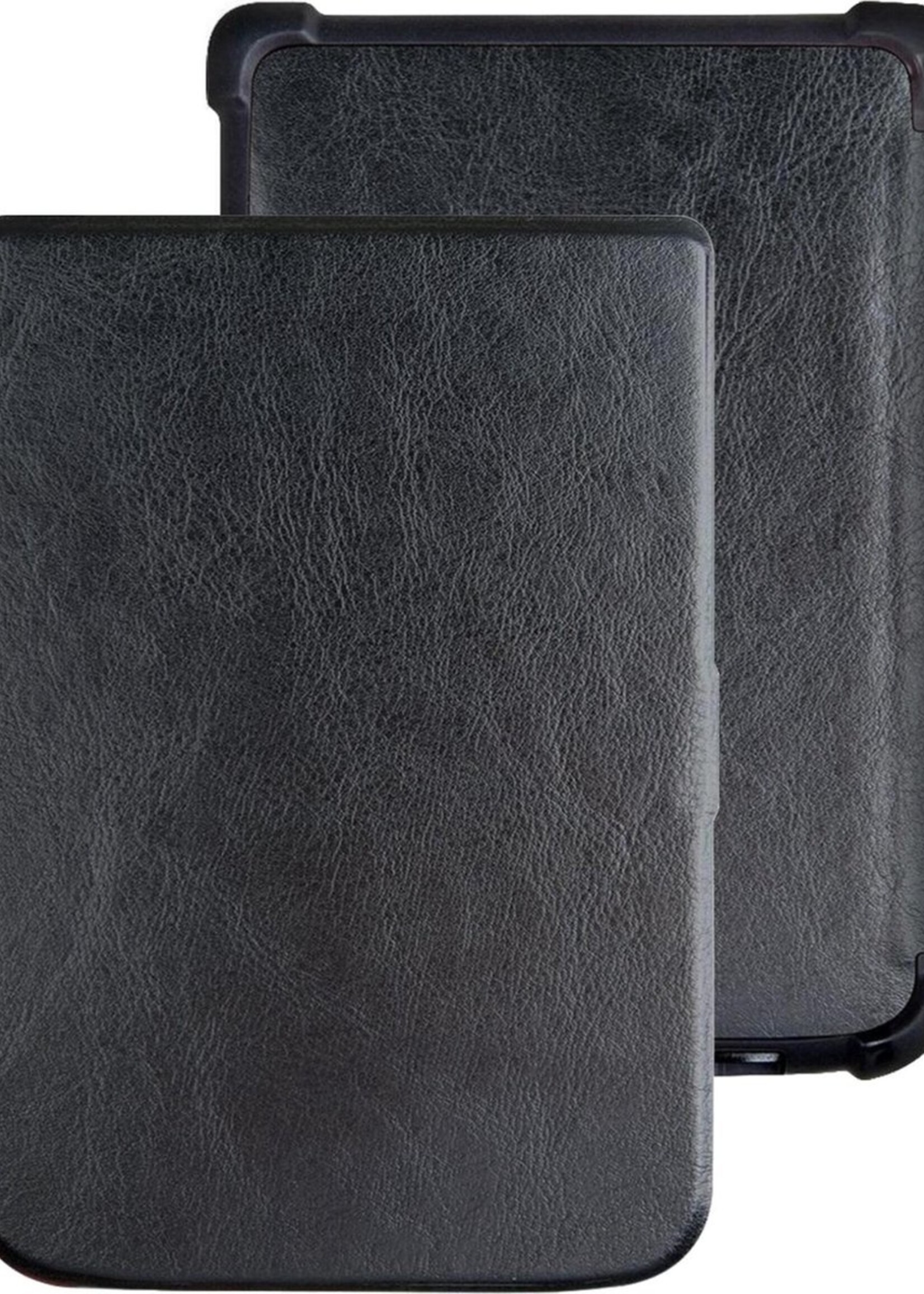 LUQ Hoesje Geschikt voor Pocketbook Touch HD 3 Hoes Bescherm Hoesje Case Luxe Sleep Cover - Zwart