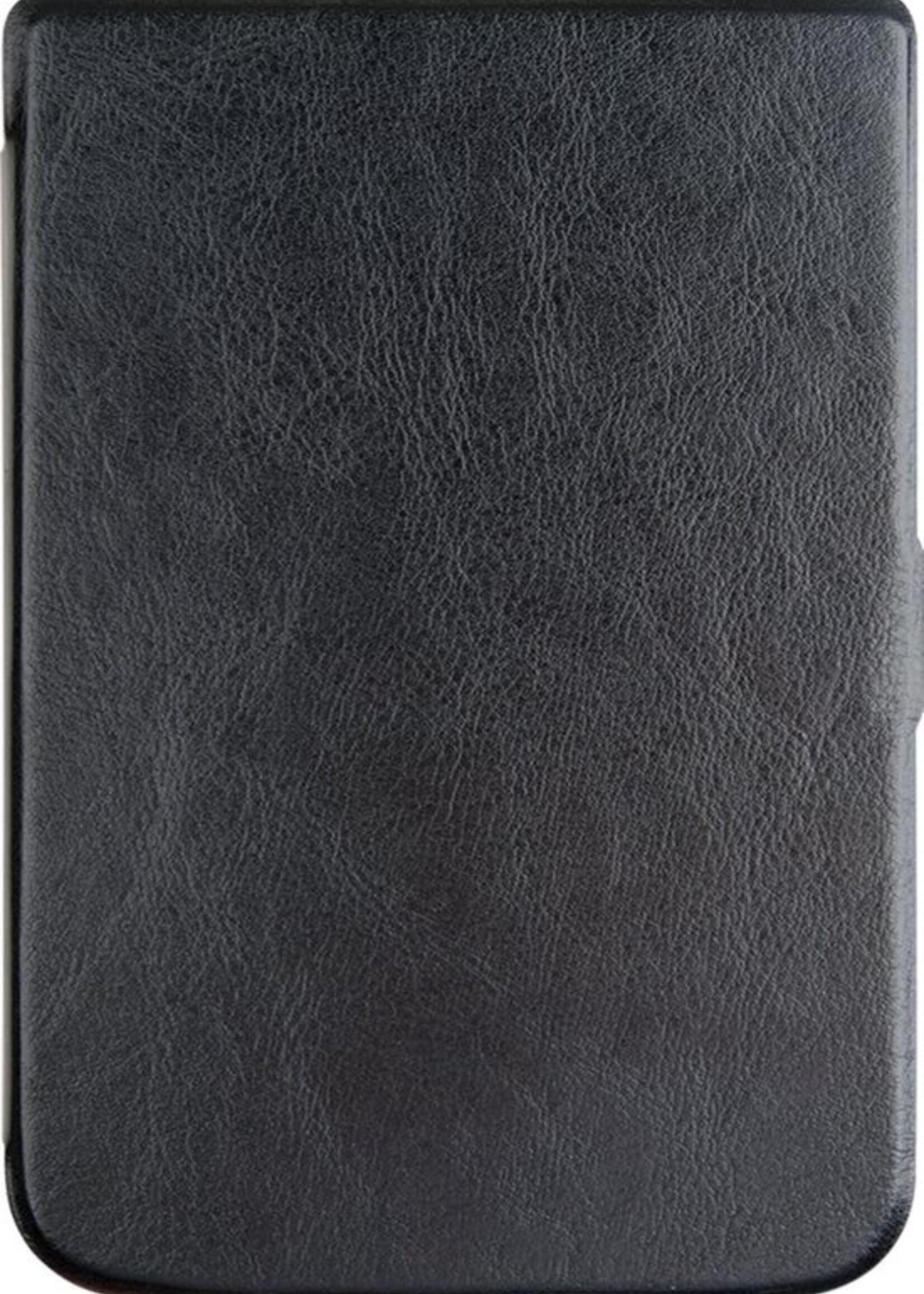 LUQ Hoesje Geschikt voor Pocketbook Touch HD 3 Hoes Bescherm Hoesje Case Luxe Sleep Cover - Zwart