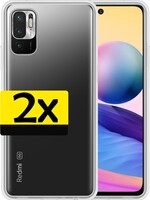 LUQ 2 PACK - LUQ Xiaomi Redmi Note 10 hoesje siliconen - Transparant