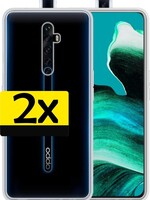 LUQ 2 PACK - LUQ Oppo Reno 2 hoesje siliconen - Transparant