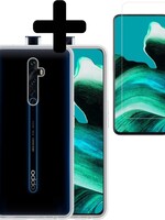 LUQ LUQ Oppo Reno 2 hoesje siliconen transparant met screenprotector