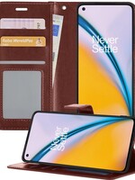 LUQ LUQ OnePlus Nord 2 Hoesje Bookcase - Bruin