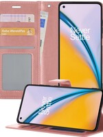 LUQ LUQ OnePlus Nord 2 Hoesje Bookcase - Rose Goud