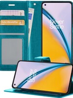 LUQ LUQ OnePlus Nord 2 Hoesje Bookcase - Turquoise