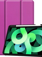 LUQ LUQ iPad Air 2020 (4e generatie) Hoesje Met Uitsparing S Pen - Paars