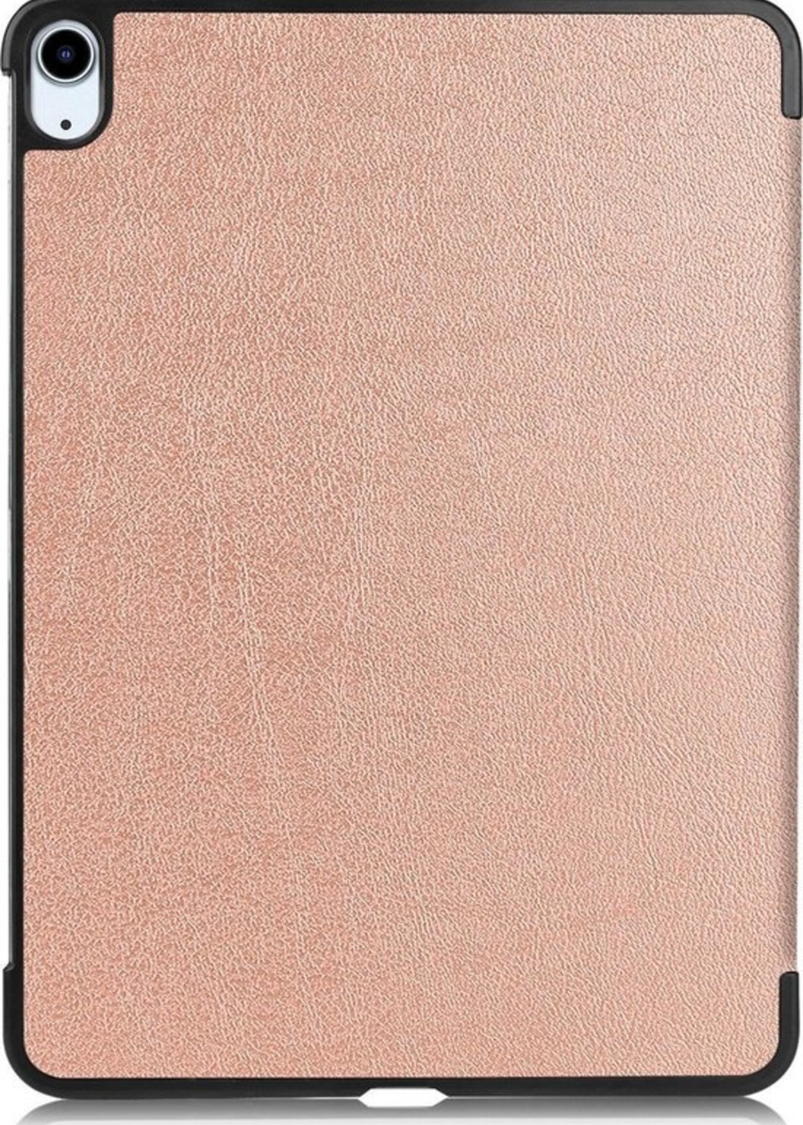 LUQ Hoes Geschikt voor iPad Air 2020 Hoes Luxe Hoesje Case Met Uitsparing Geschikt voor Apple Pencil - Hoesje Geschikt voor iPad Air 4 2020 Hoes Cover - Rosé goud