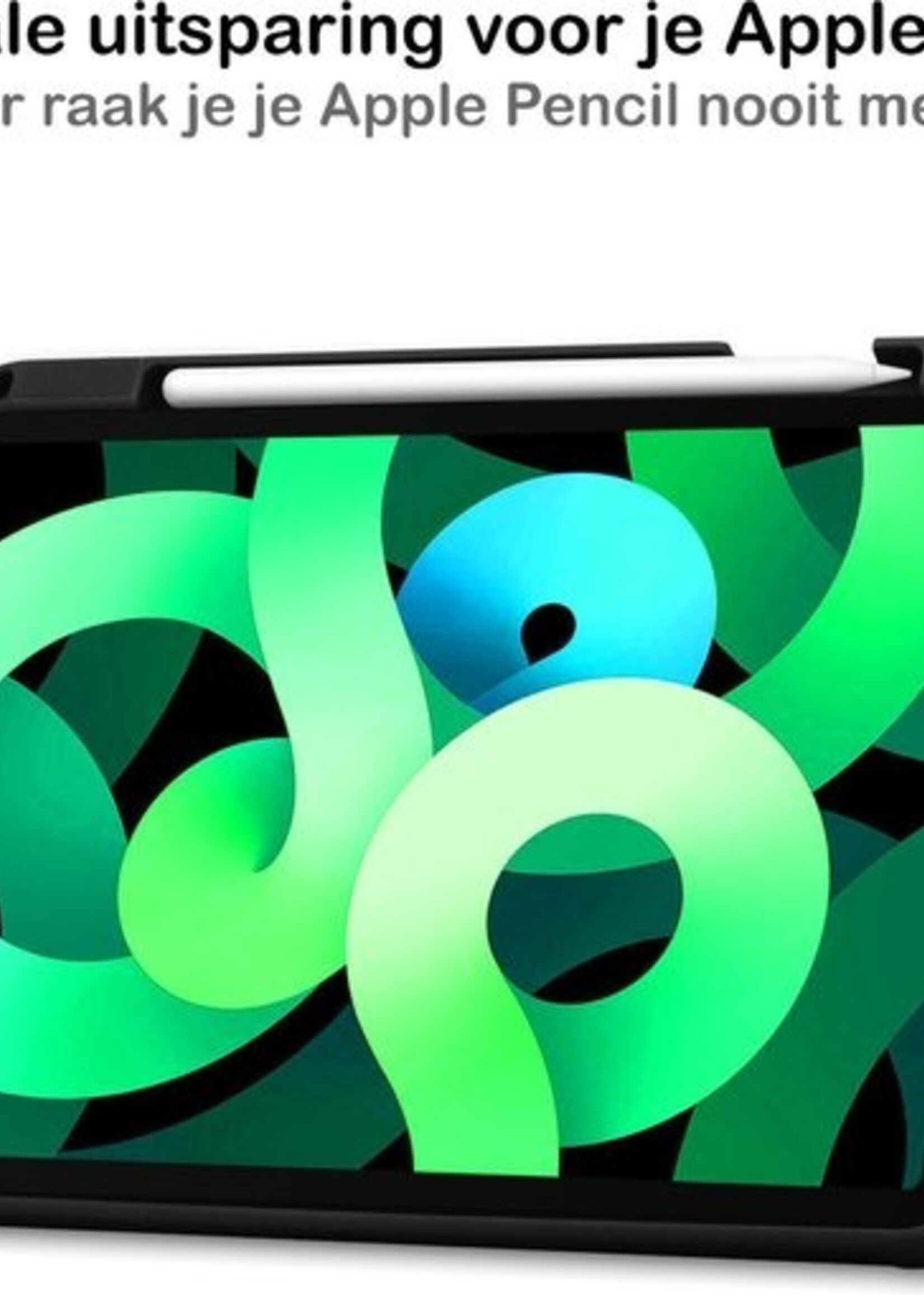 LUQ Hoes Geschikt voor iPad Air 2020 Hoes Luxe Hoesje Case Met Uitsparing Geschikt voor Apple Pencil - Hoesje Geschikt voor iPad Air 4 2020 Hoes Cover - Rosé goud