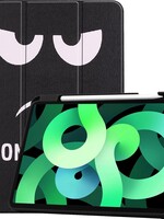 LUQ LUQ iPad Air 2020 (4e generatie) Hoesje Met Uitsparing S Pen - Don't Touch