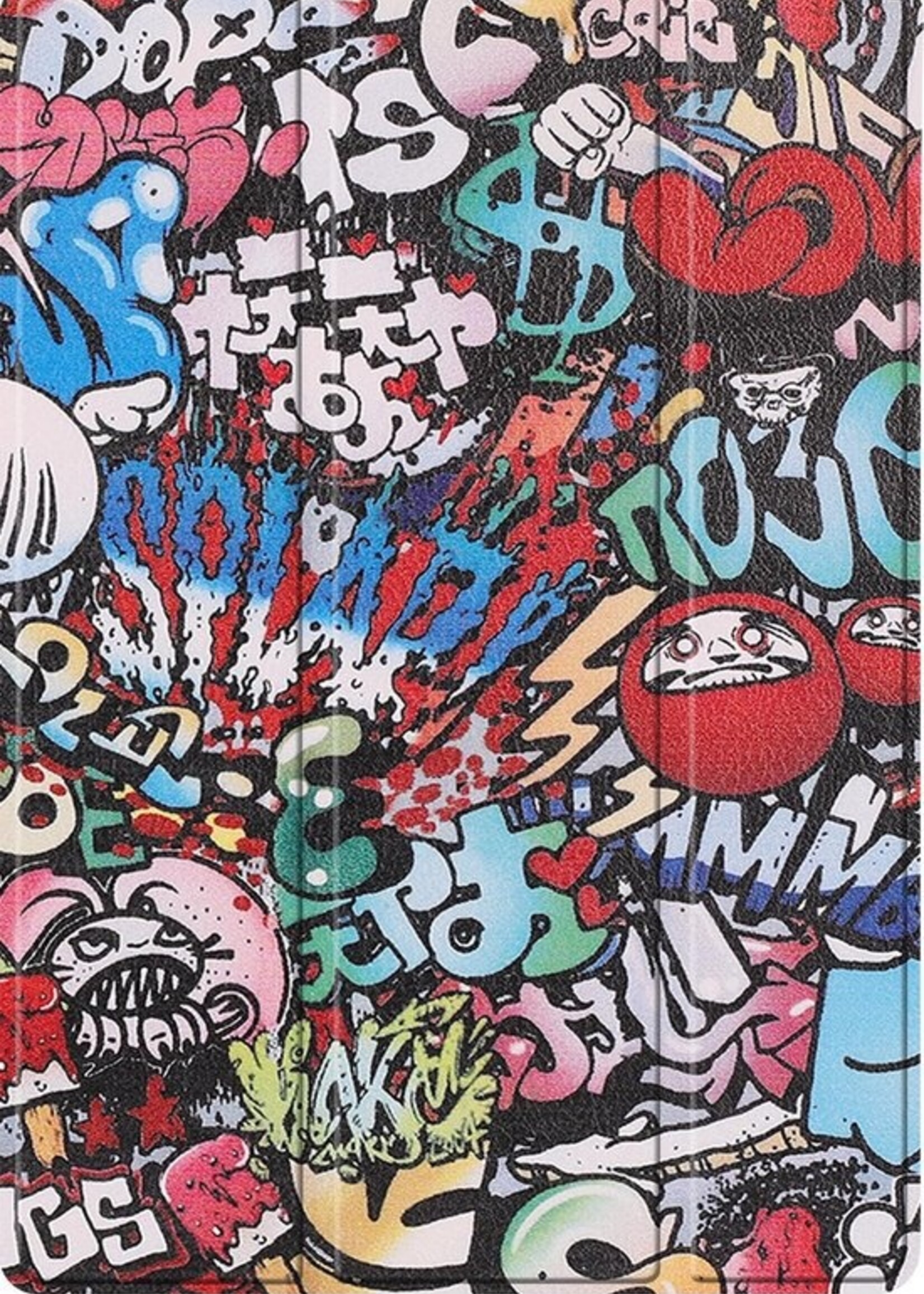 LUQ Hoes Geschikt voor Samsung Galaxy Tab S7 FE Hoes Luxe Hoesje Case Met Uitsparing Geschikt voor S Pen - Hoesje Geschikt voor Samsung Tab S7 FE Hoes Cover - Graffity