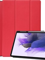 LUQ LUQ Samsung Galaxy Tab S7 FE Hoesje Met Uitsparing S Pen - Rood