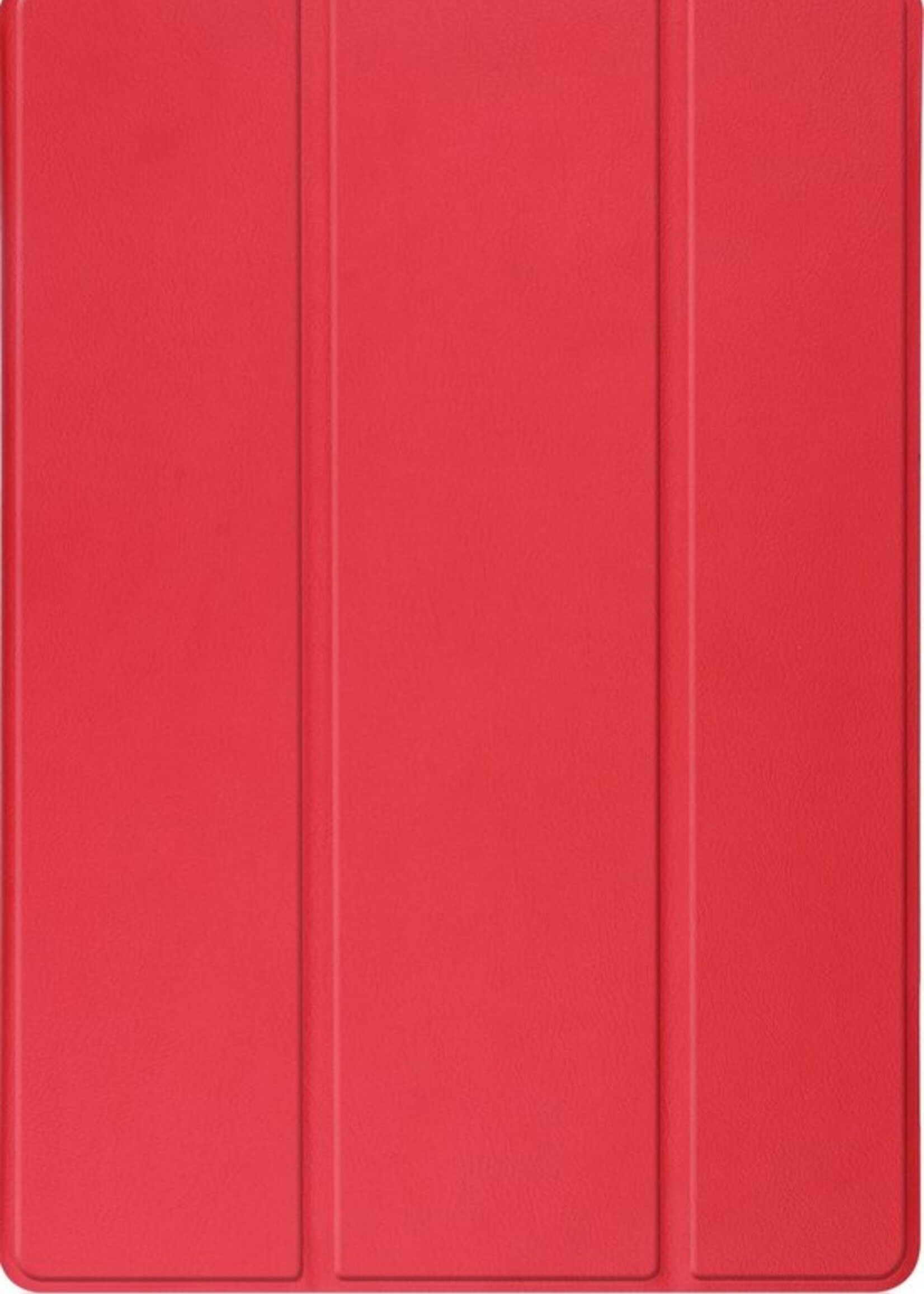 LUQ Hoes Geschikt voor Samsung Galaxy Tab S7 FE Hoes Luxe Hoesje Case Met Uitsparing Geschikt voor S Pen - Hoesje Geschikt voor Samsung Tab S7 FE Hoes Cover - Rood