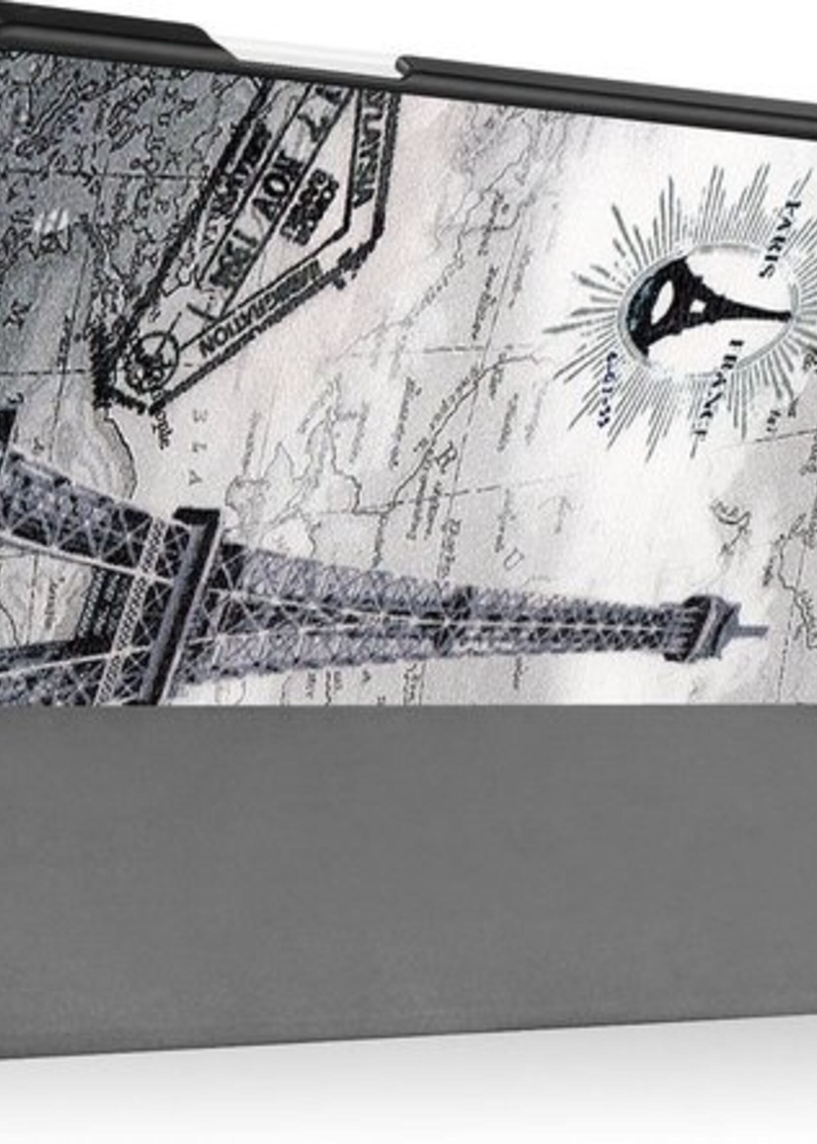 LUQ Hoes Geschikt voor iPad Air 2020 Hoes Luxe Hoesje Case Met Uitsparing Geschikt voor Apple Pencil Met Screenprotector - Hoesje Geschikt voor iPad Air 4 2020 Hoes Cover - Eiffeltoren