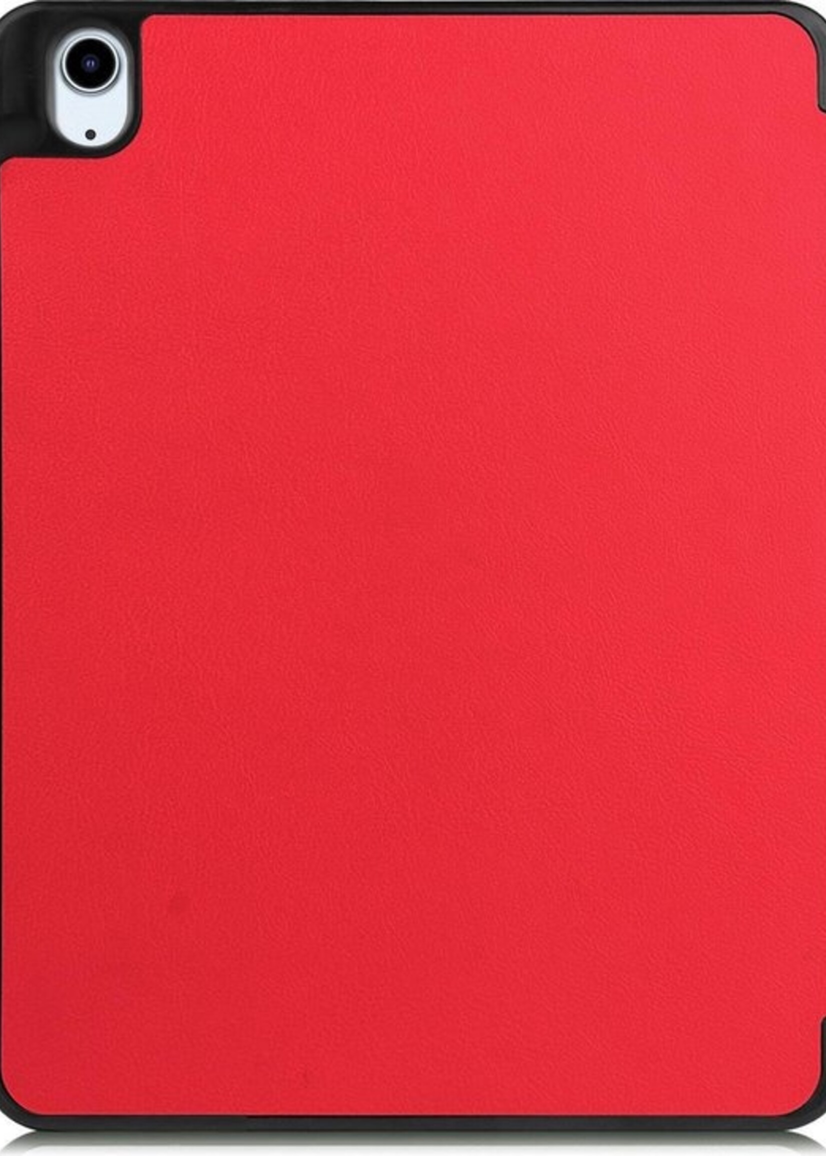 LUQ Hoes Geschikt voor iPad Air 2020 Hoes Luxe Hoesje Case Met Uitsparing Geschikt voor Apple Pencil Met Screenprotector - Hoesje Geschikt voor iPad Air 4 2020 Hoes Cover - Rood