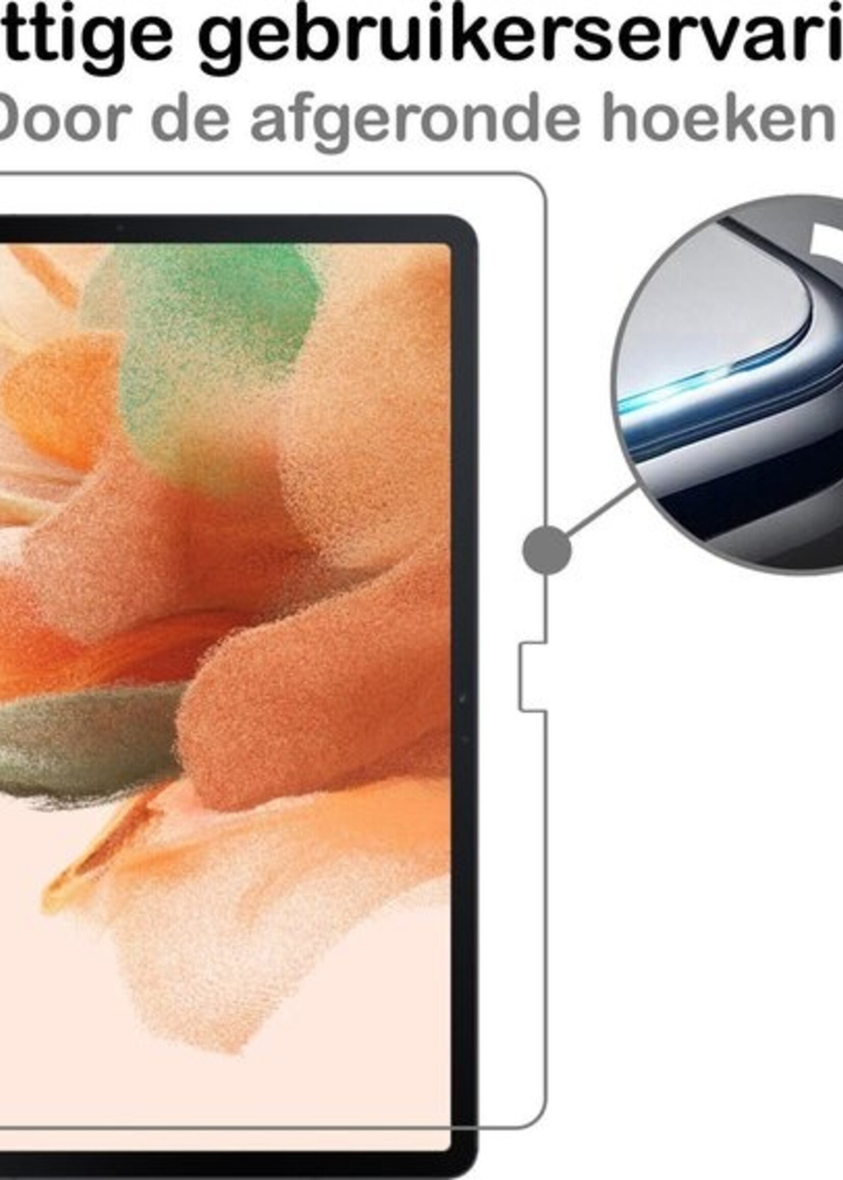 LUQ Screenprotector Geschikt voor Samsung Galaxy Tab S7 FE Screenprotector Bescherm Glas Tempered Glass Screen Protector - Screen Protector Geschikt voor Samsung Galaxy Tab S7 FE Screenprotector - 2 Stuks