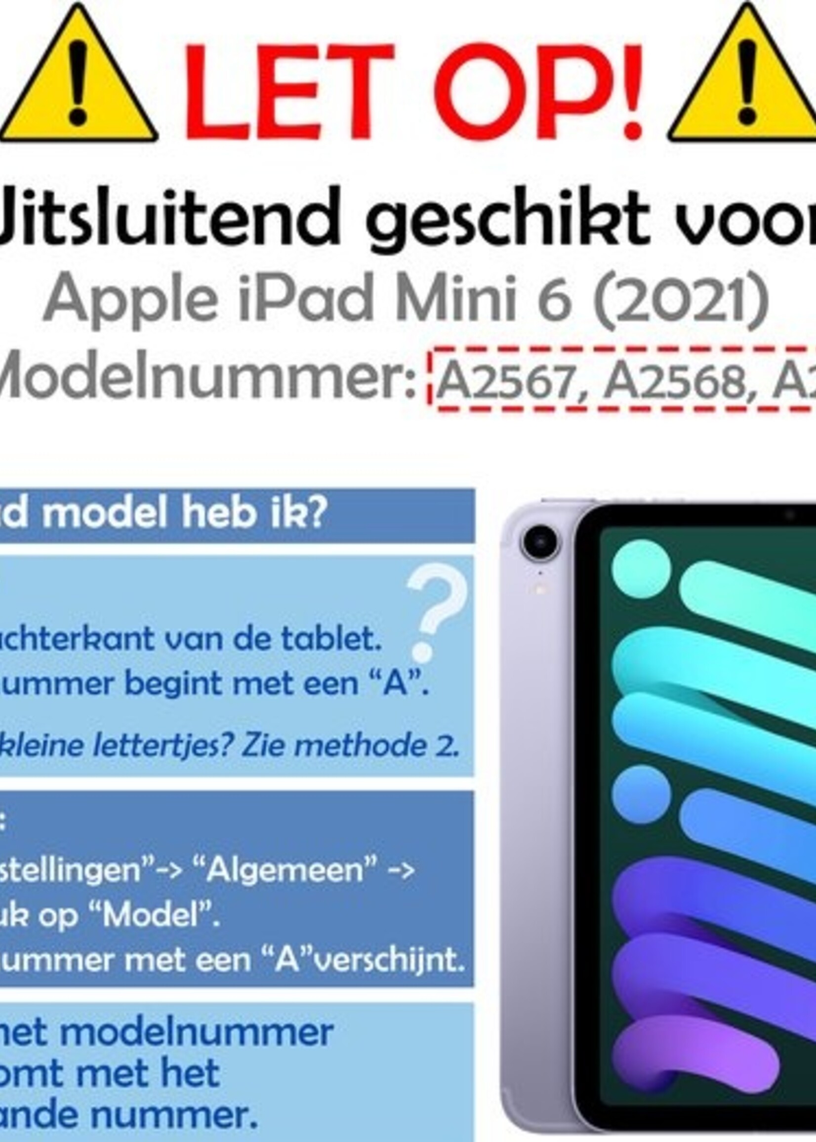 LUQ Screenprotector Geschikt voor iPad Mini 6 Screenprotector Bescherm Glas Tempered Glass Screen Protector - Screen Protector Geschikt voor iPad Mini 6 Screenprotector - 2 Stuks