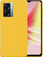 LUQ LUQ OPPO A77 Hoesje Siliconen - Geel