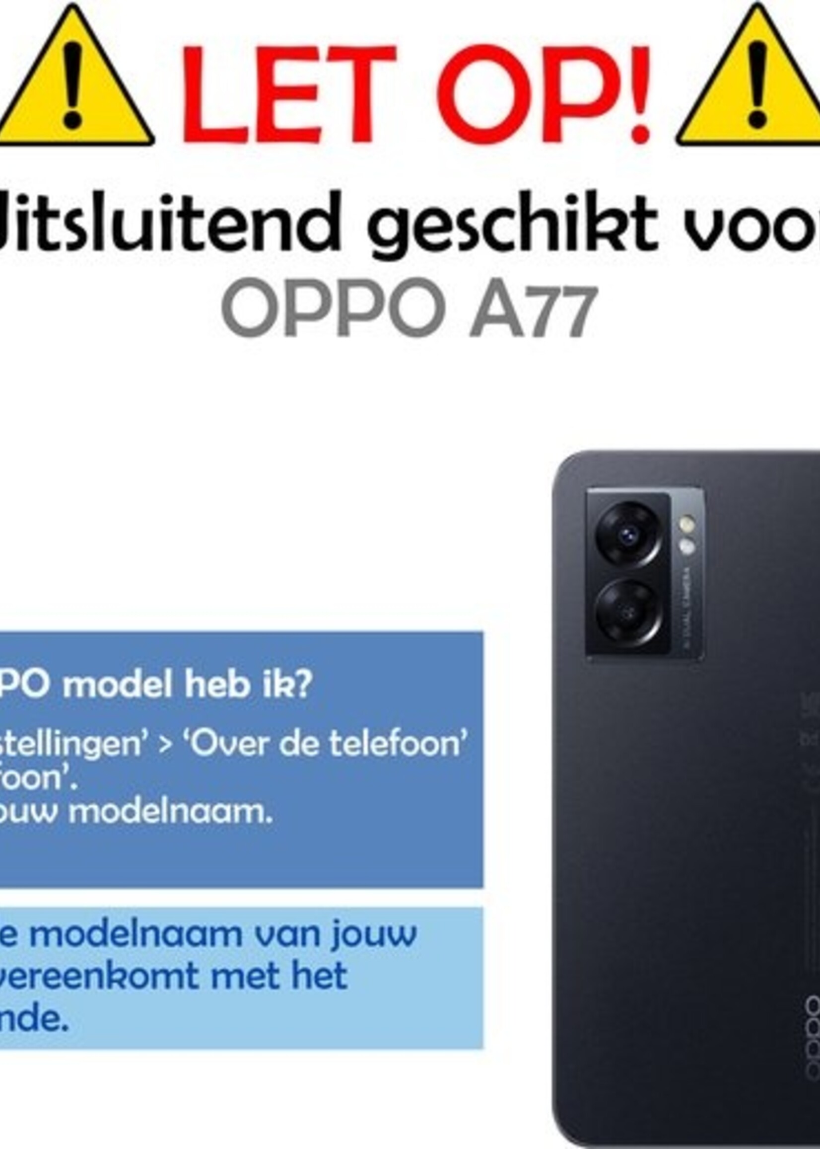 LUQ Hoesje Geschikt voor OPPO A77 Hoesje Siliconen Case - Hoes Geschikt voor OPPO A77 Hoes Siliconen - Geel