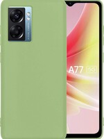 LUQ OPPO A77 Hoesje Siliconen - Groen