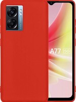 LUQ LUQ OPPO A77 Hoesje Siliconen - Rood
